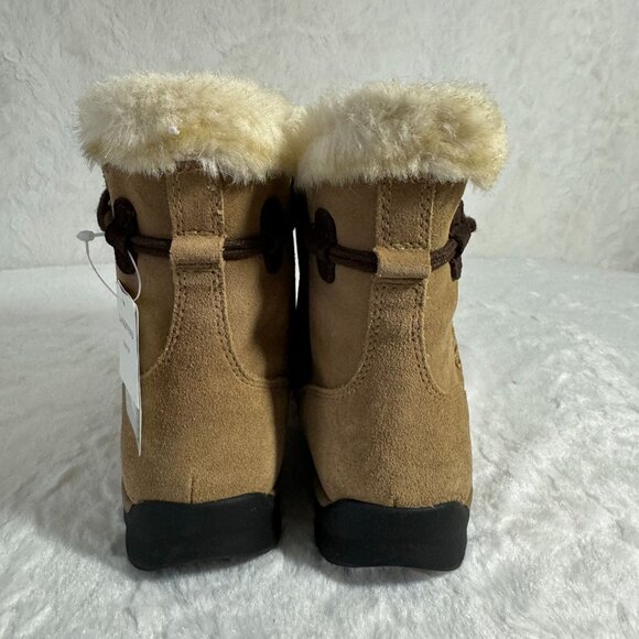 Lands' End Girls Powder Belle Bootie US 5 Medium Thermolite Insole Dark Fawn - Picture 3 of 10